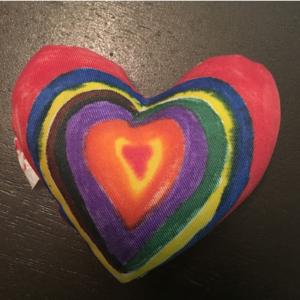 Colored Washable Heart Toy